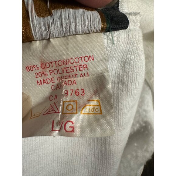 J jm  DEUTSCHLAND Half-Zip Pullover Sweatshirt German National Emblem S L White - Picture 12 of 15